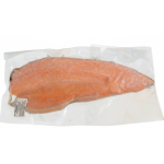 Filete de salmón entero con piel sellado al vacío congelado calidad exportación