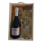 Caja de Regalo Espumante Rosé Extra Brut Apaltagua con Copa