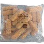 Barritas de queso mozzarella apanadas congeladas formato 500 gramos