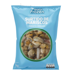 Surtido de mariscos premium congelados formato 1 kilo calidad exportación